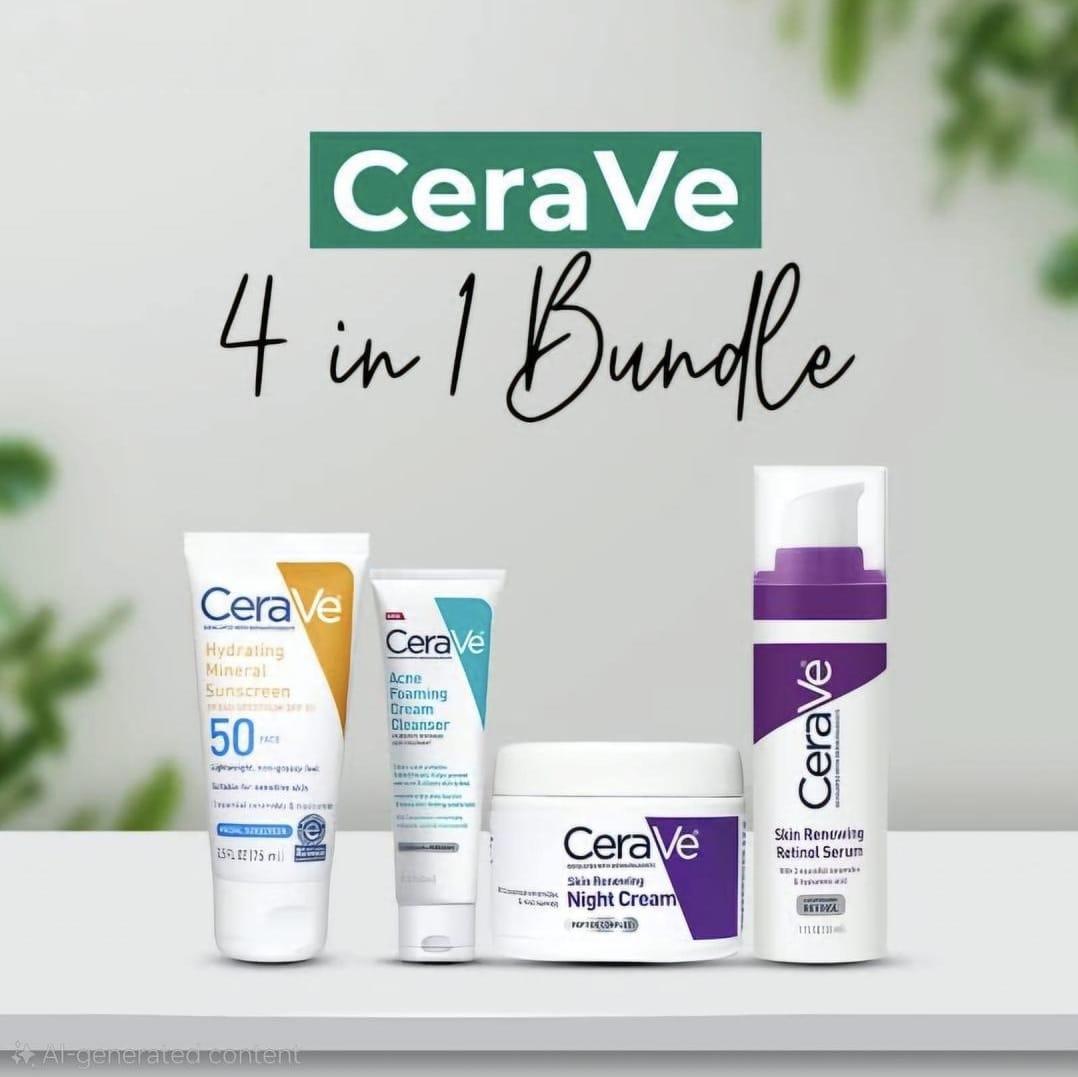 Cerave 4-in-1 Skincare Glow & Radiance Facial Kit